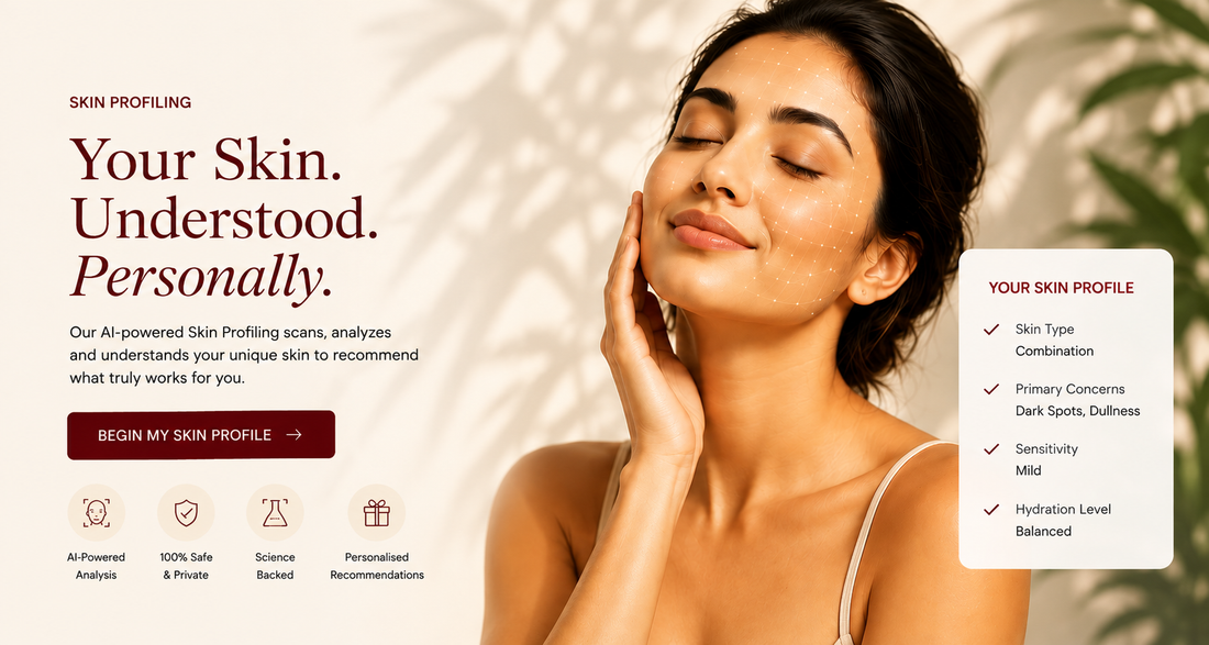 Woman with glowing skin in sunlight, representing daily sunscreen for Indian skin
