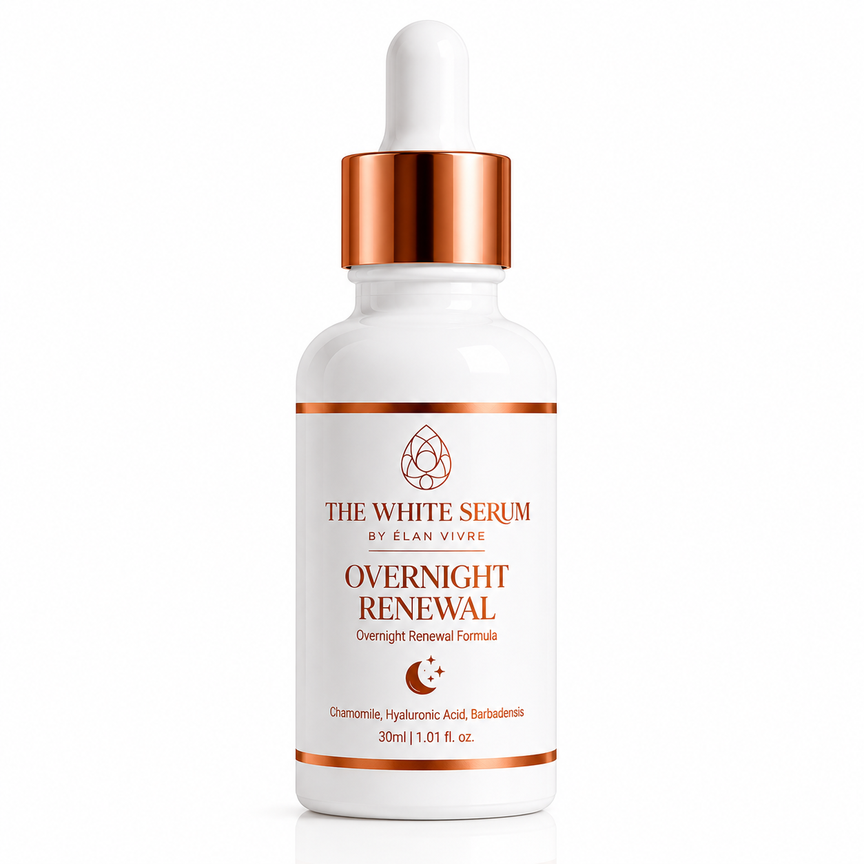 THE WHITE SERUM™ by Elan Vivre Overnight Renewal | Deep Hydration Serum for Skin Repair & Overnight Glow – 30ml