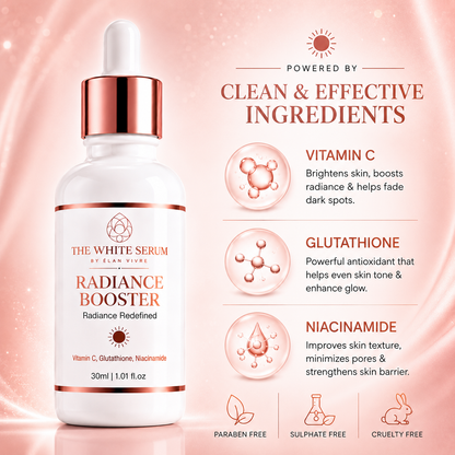 THE WHITE SERUM™ by Elan Vivre Radiance Booster | Brightening Serum for Dark Spots & Glowing Skin – 30ml