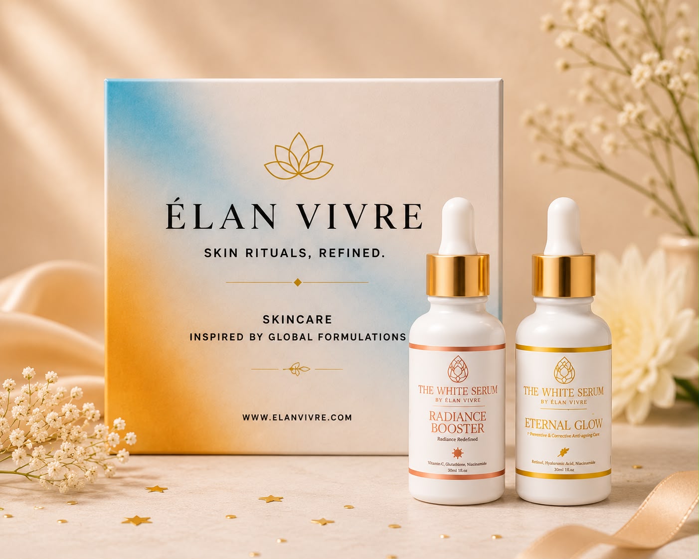 The White Serum™ Brightening & Anti-Age Combo – Elan Vivre | Skin