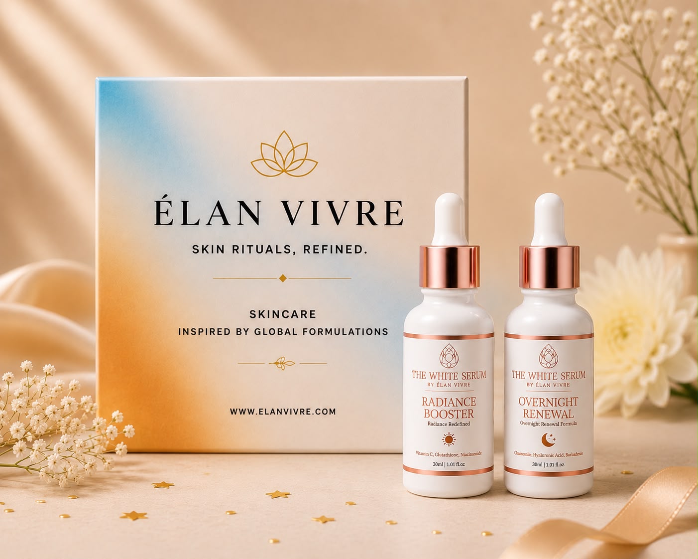 The White Serum™  Glow & Repair AM–PM Ritual Combo